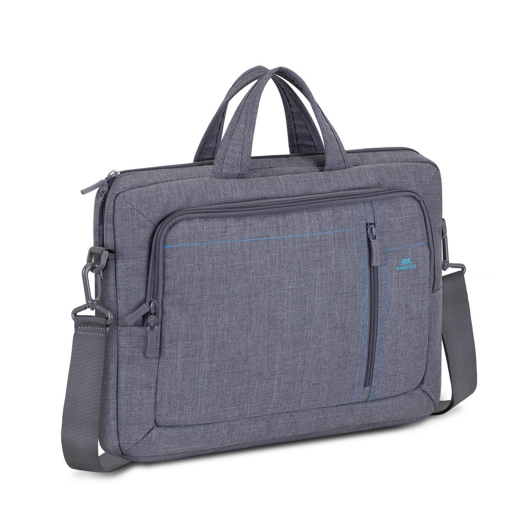 Rivacase 7530 grey Laptop Canvas shoulder bag