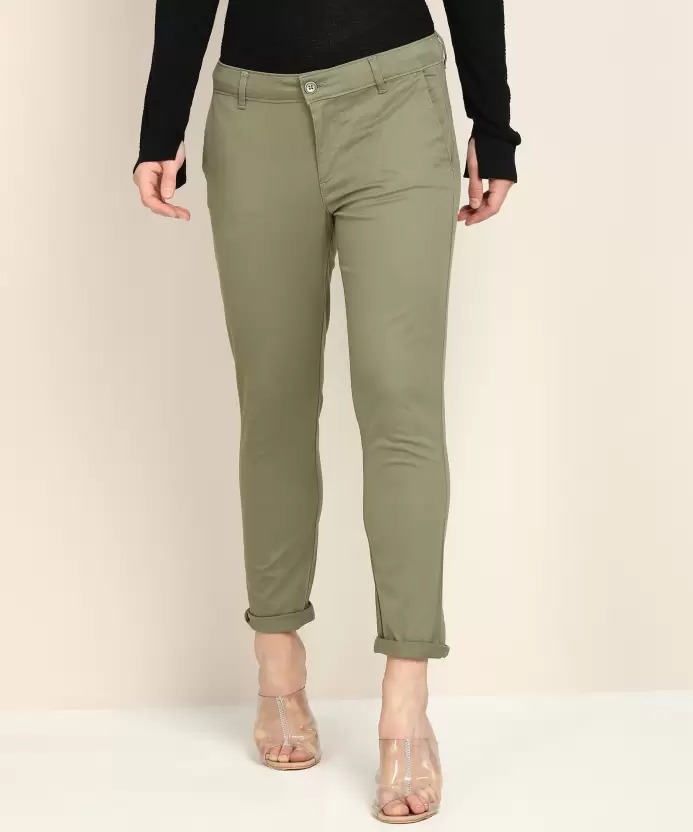 LEVI'S  Skinny Fit Women Cotton Blend Trousers