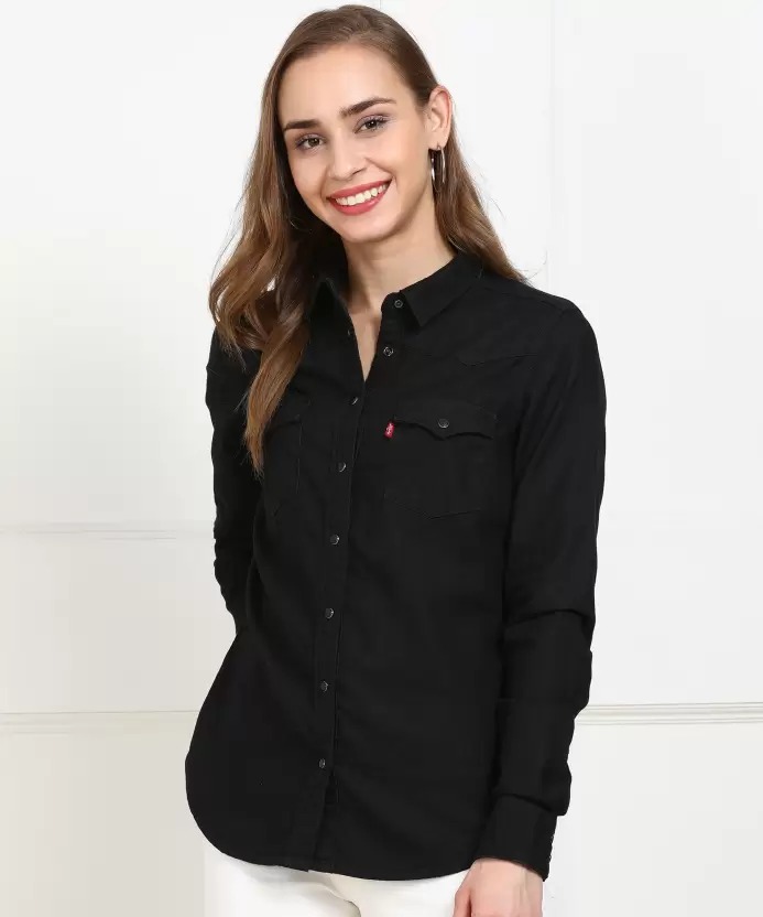 LEVI'S  Women Slim Fit Solid Casual Shirt