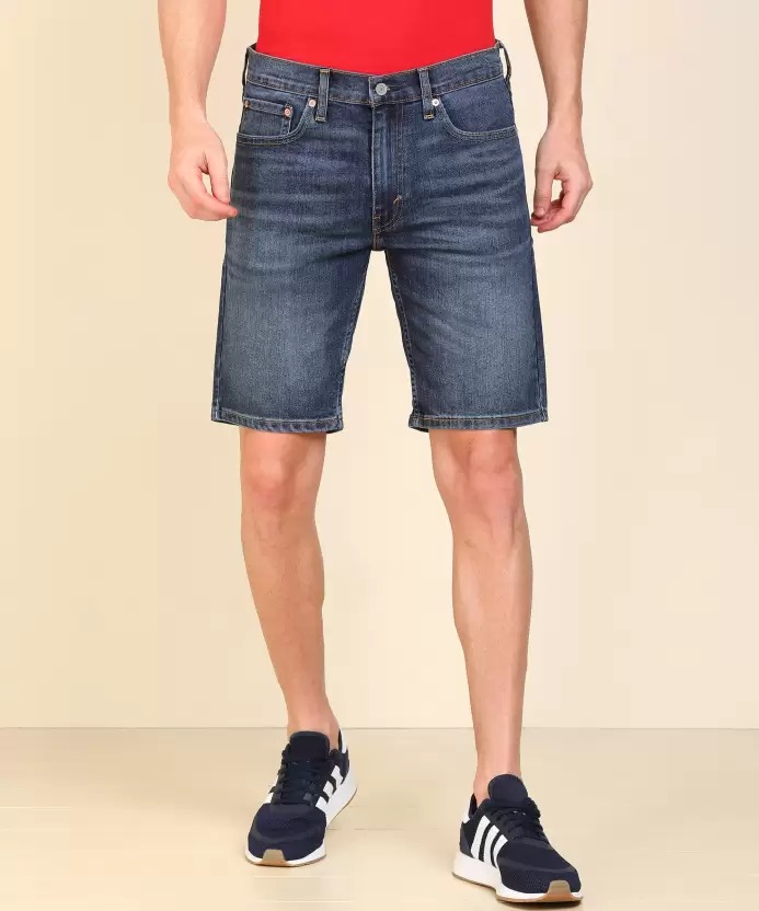 LEVI'S  Solid Men Reversible Blue Denim Shorts