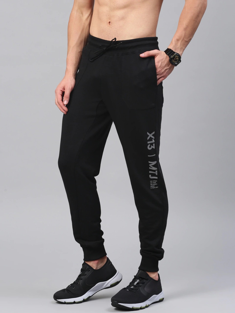 HRX by Hrithik Roshan Black Active Track Pant