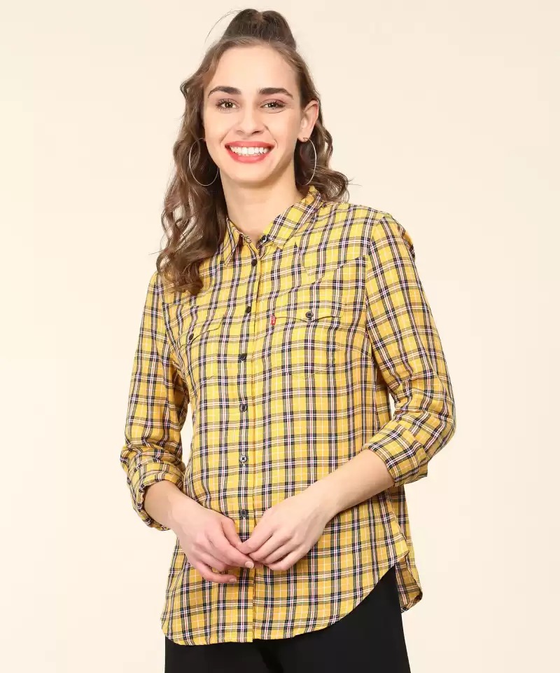 LEVI'S  Women Regular Fit Checkered Casual Shirt