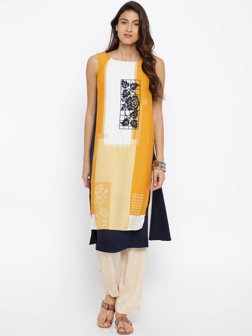 RANGMANCH BY PANTALOONS Women Printed Straight Kurta