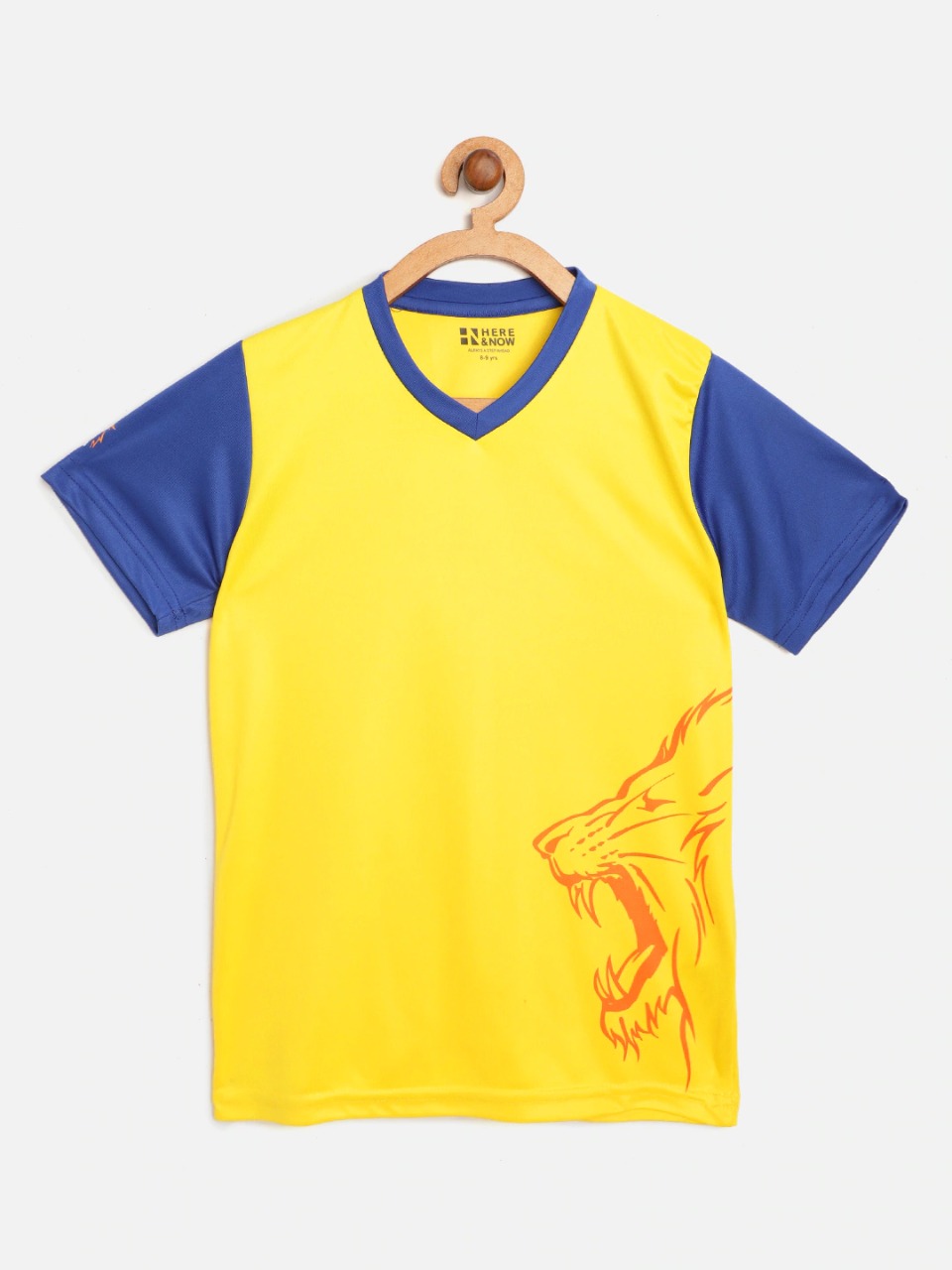 HERE&NOW Boys Lion Print Round Neck T-shirt