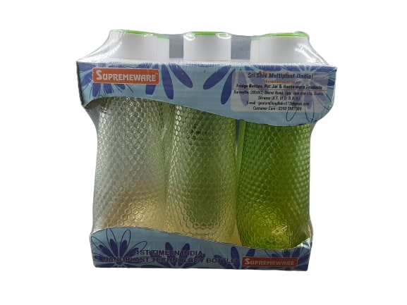 Supremeware Water Bottle 1000 ml-Pack of 6