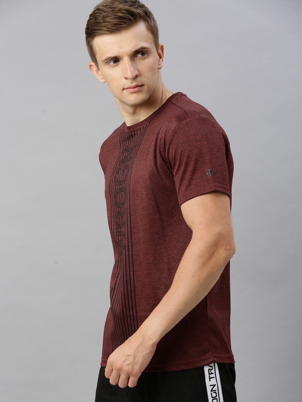 WROGN ACTIVE Men Printed Round Neck T-shirt