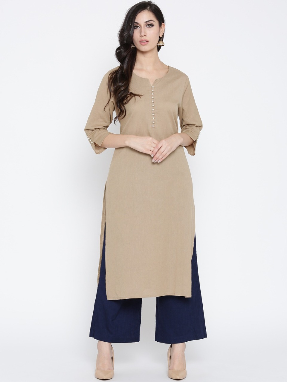 Shree Women Solid Straight Kurta
