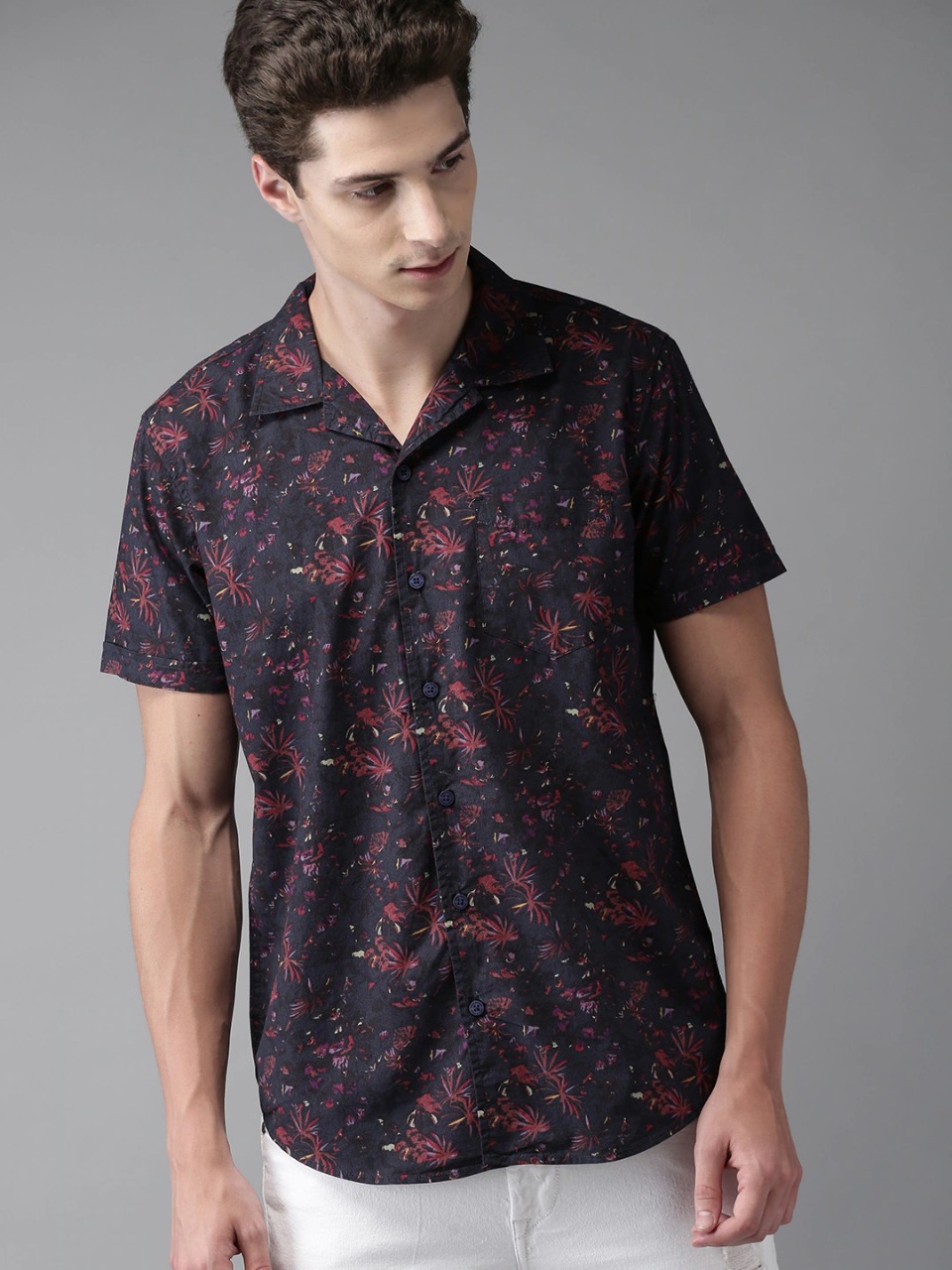 Moda Rapido Men Slim Fit Printed Casual Shirt