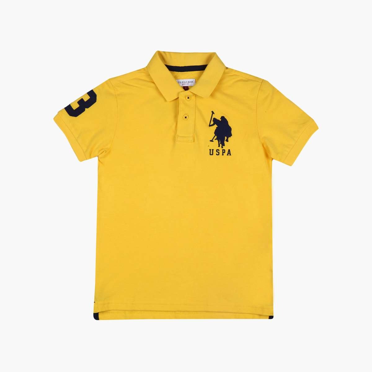 U.S. POLO ASSN. KIDS Patchworked Polo T-shirt