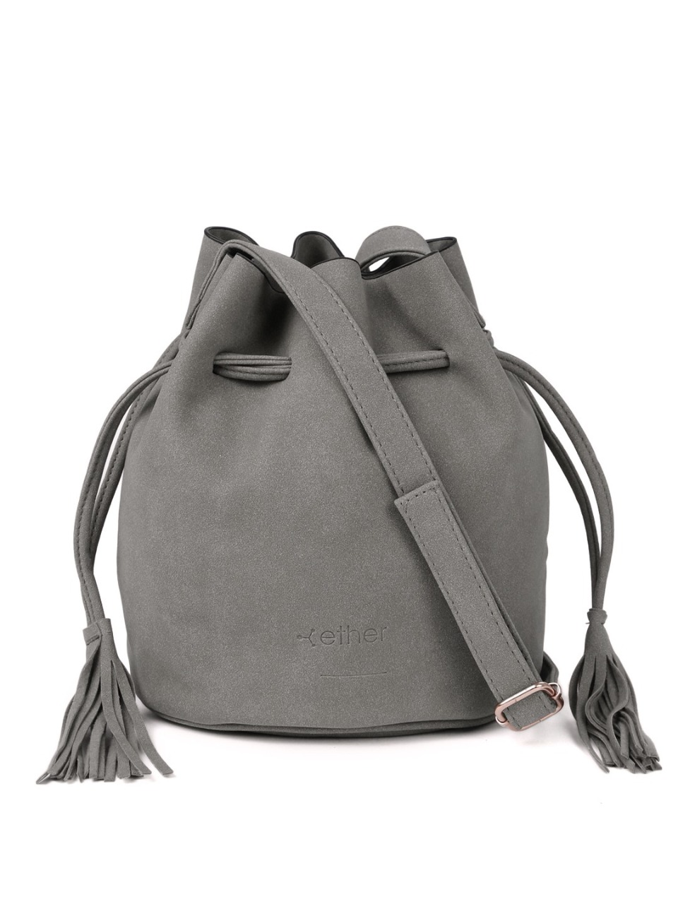 Ether  Solid Bucket Sling Bag