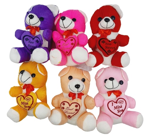 Jack Williams Soft Small Teddy Toy-Pack of 6