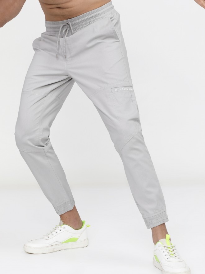 Highlander Men Steel Grey Jogger Trouser