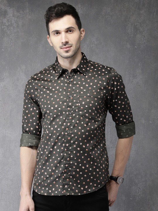 Anouk Men Regular Fit Printed Casual Shirt