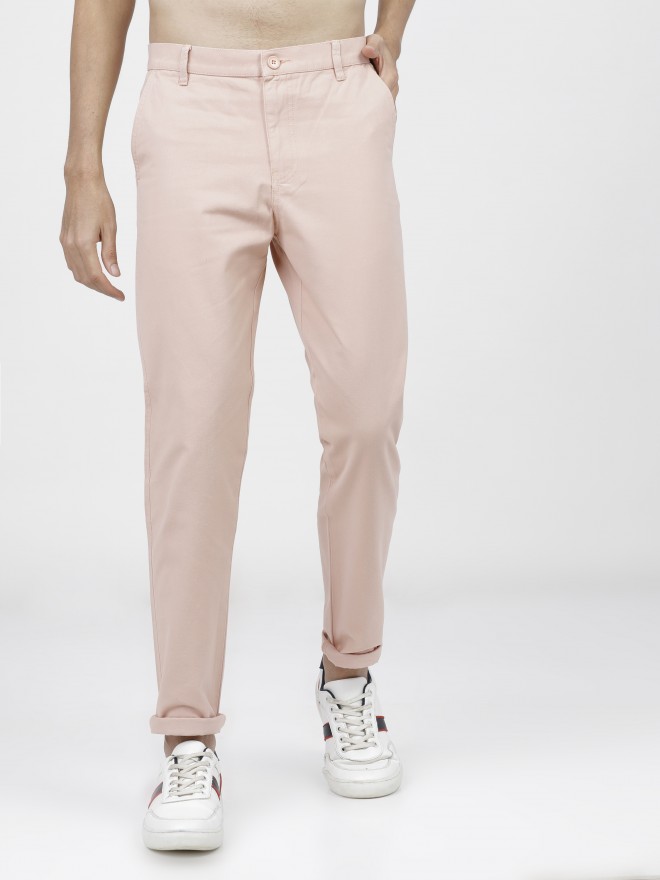 Ketch Men Pale Blush Chinos Trouser