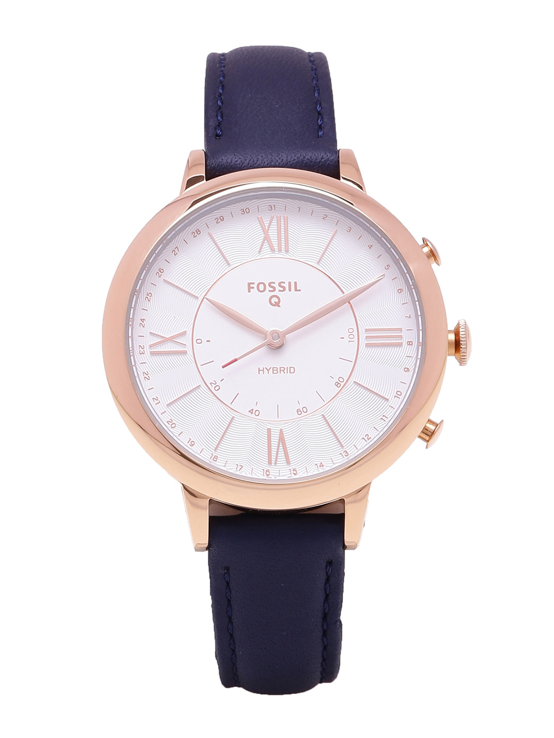 Fossil Hybrid Smartwatch Jacqueline Navy Leather