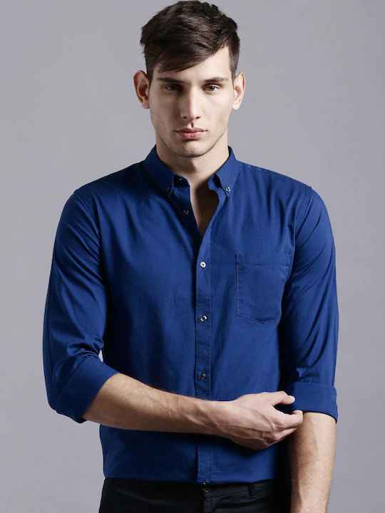 ether Men Anti-Microbial Oxford Sustainable Casual Shirt