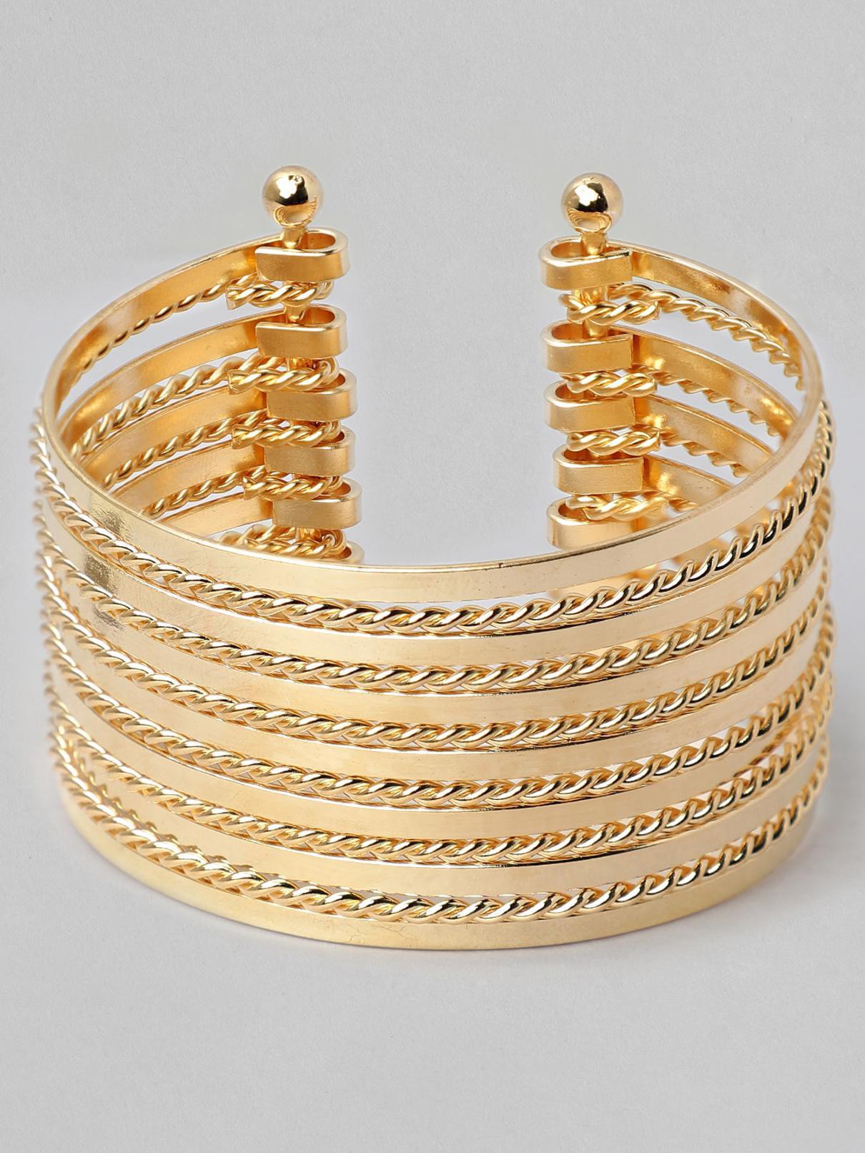 RUBANS Brass Gold-plated Bracelet