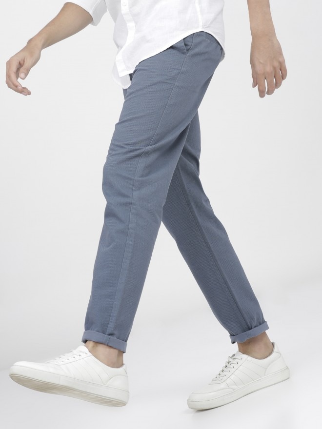 Ketch Men Faded Denim Chinos Trouser