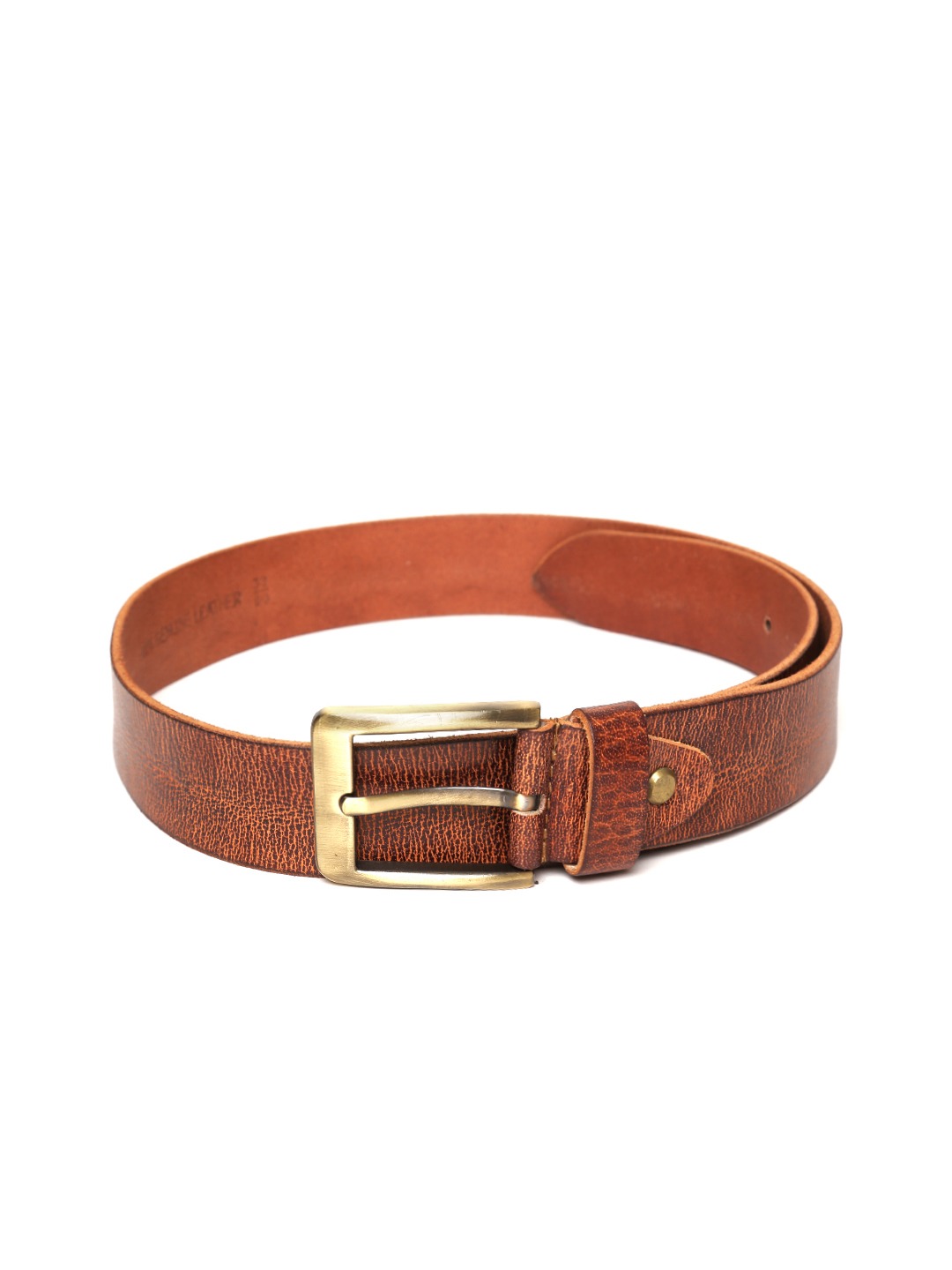 Roadster Men Handmade Textured Leather Belt