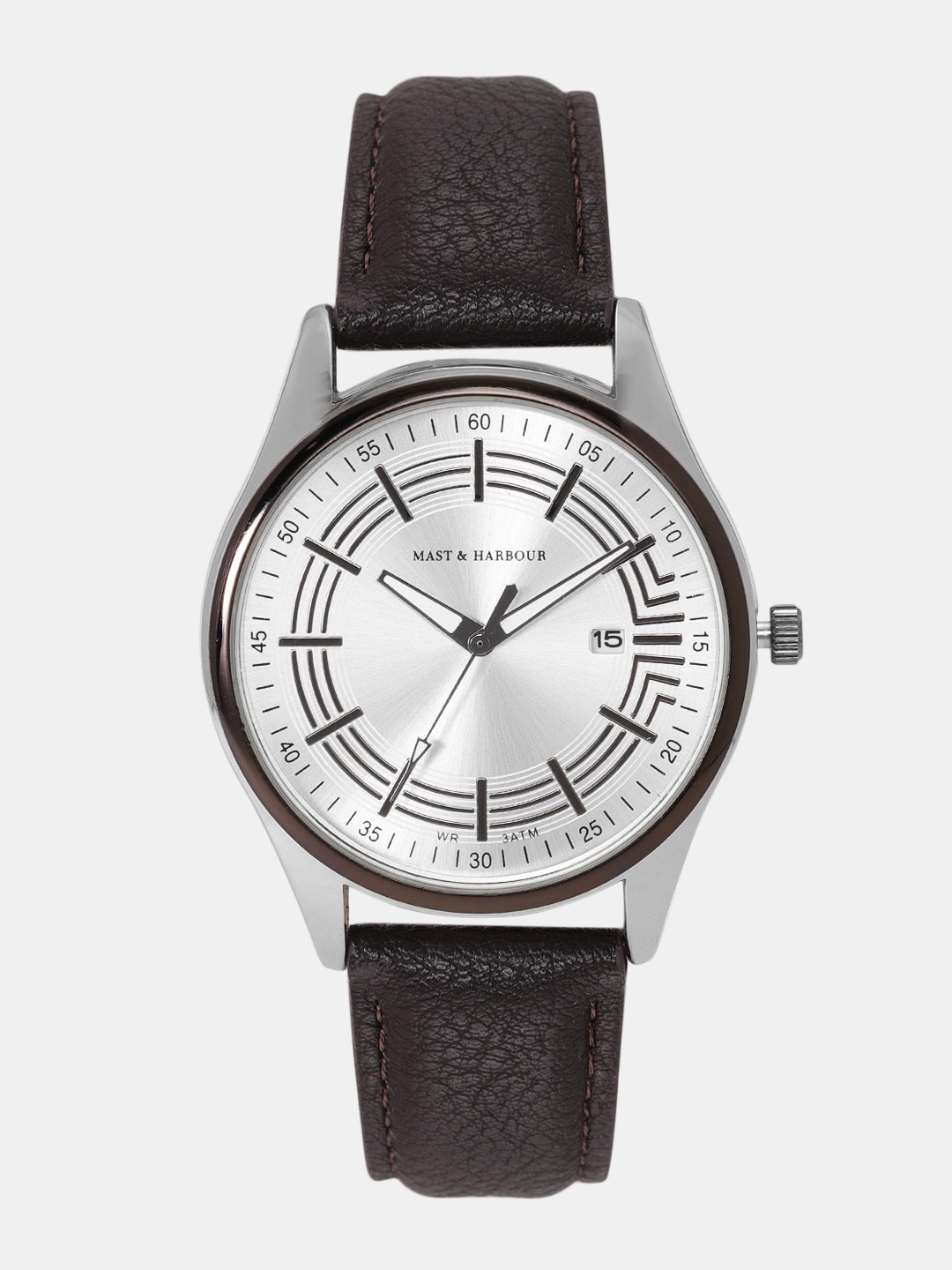 Mast & Harbour  Silver-Toned Analogue Watch