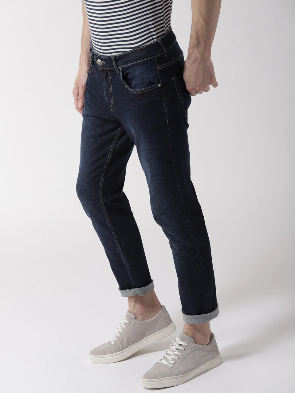 Mast & Harbour Men Skinny Fit Mid-Rise Clean Look Stretchable Jeans