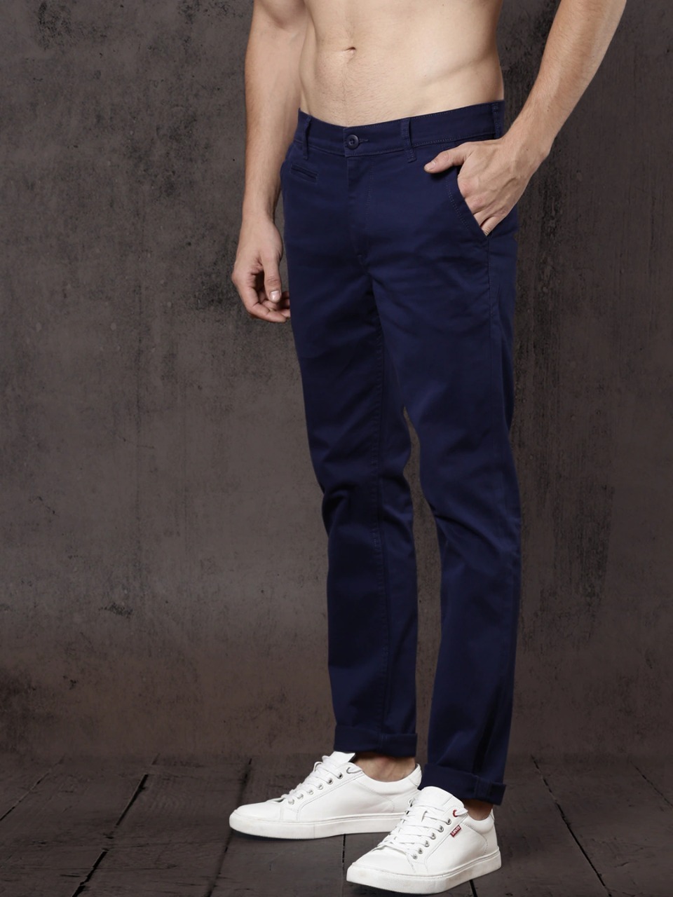 Roadster Time Travlr Men Slim Fit Sustainable Chinos