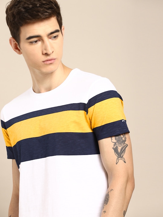 ether Men Round Neck Pure Cotton T-shirt