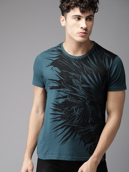 Moda Rapido Men Printed Round Neck T-shirt