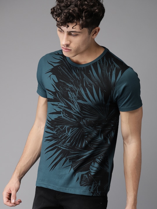 Moda Rapido Men Printed Round Neck T-shirt