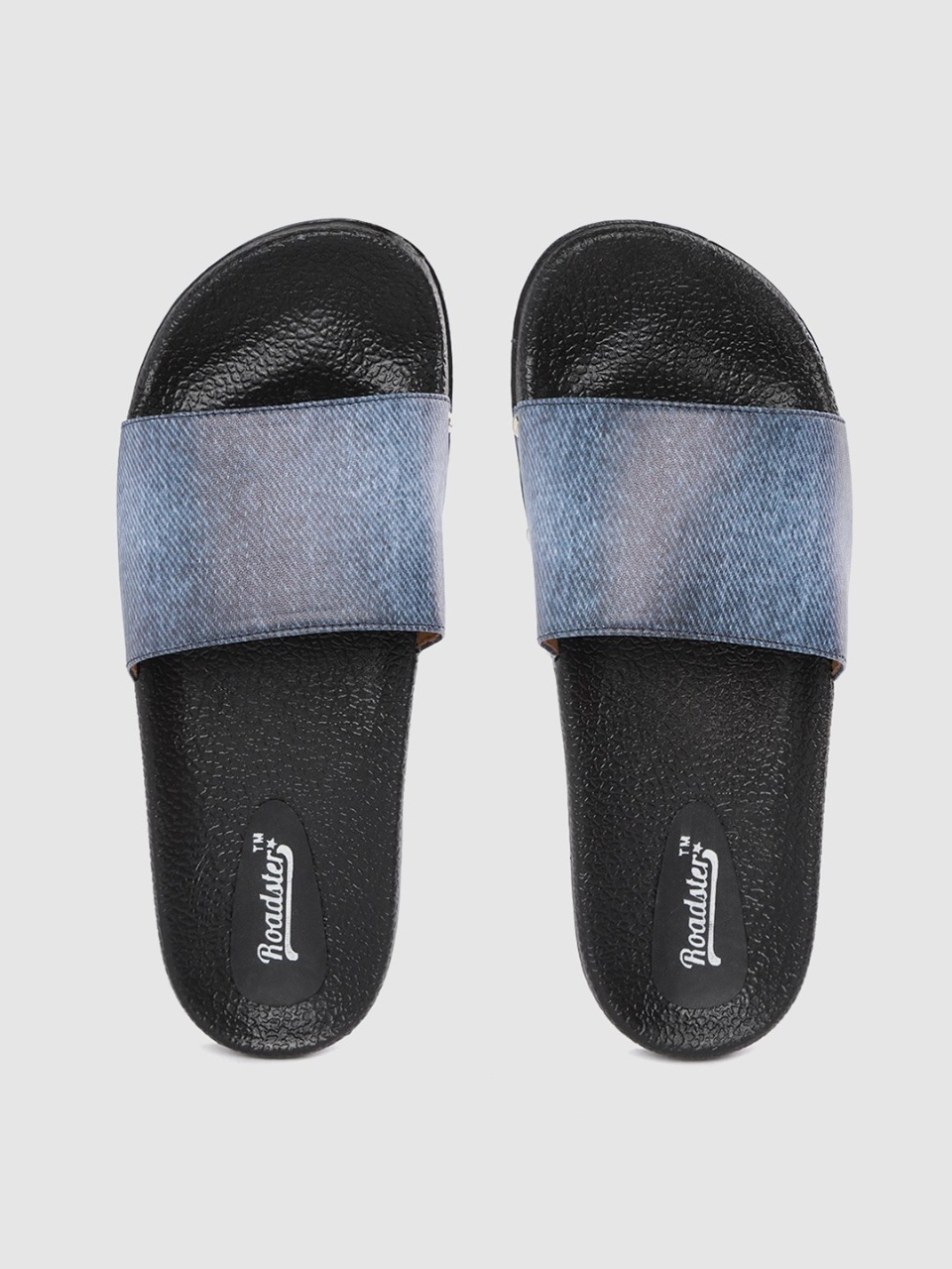 Roadster Women Denim Print Sliders