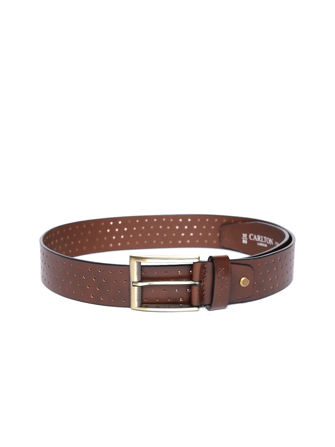 Carlton London Men Textured Leather Belt