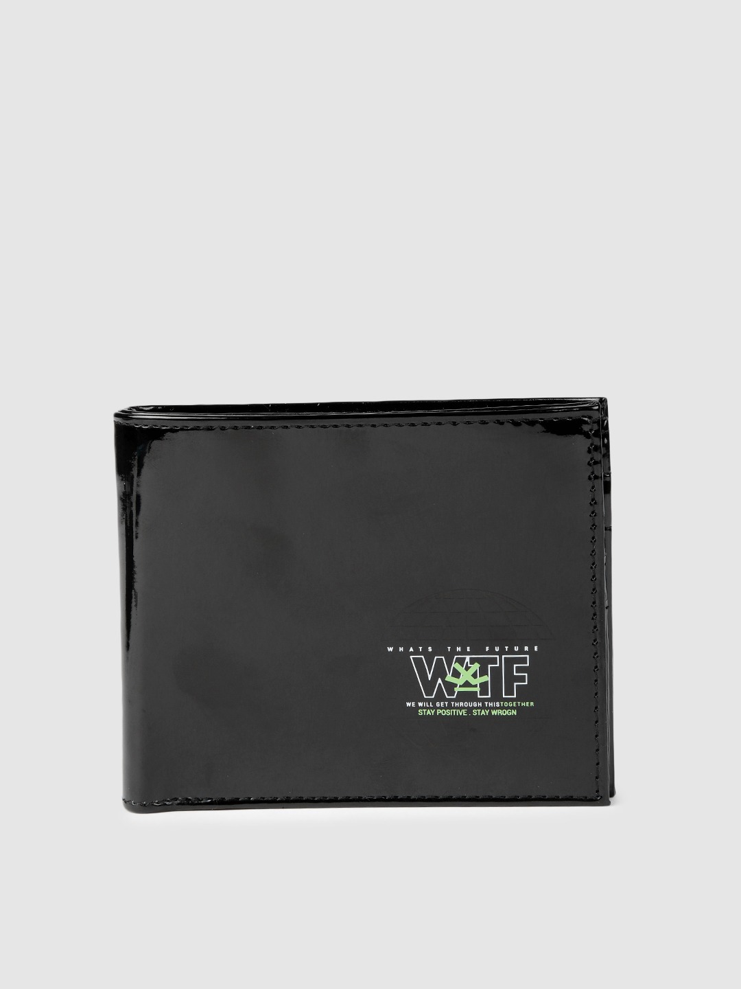  WROGN Men Solid Two Fold Wallet