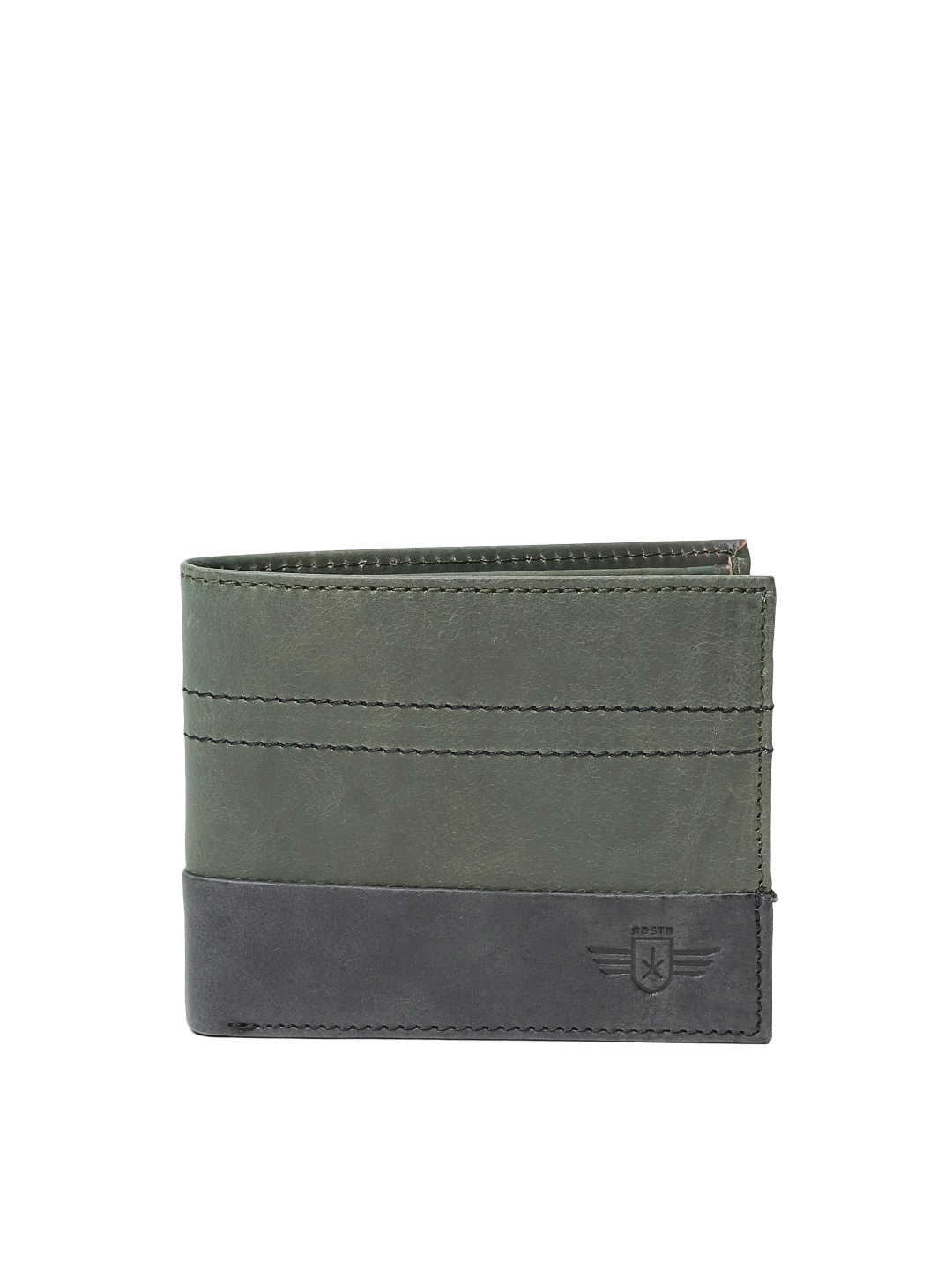 Roadster Men Colourblocked Two Fold Wallet