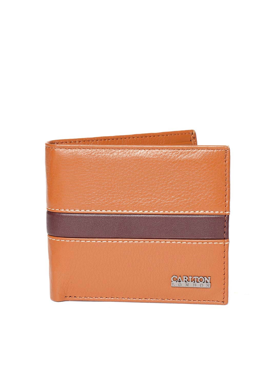 Carlton London MenSolid Two Fold Leather Wallet