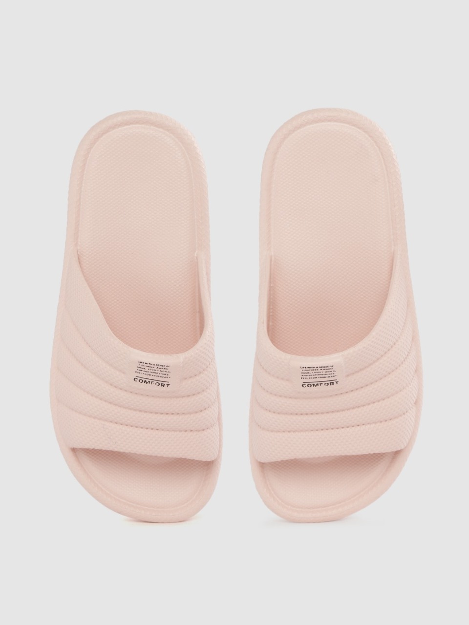 Kook N Keech Women Pink Textured Sliders