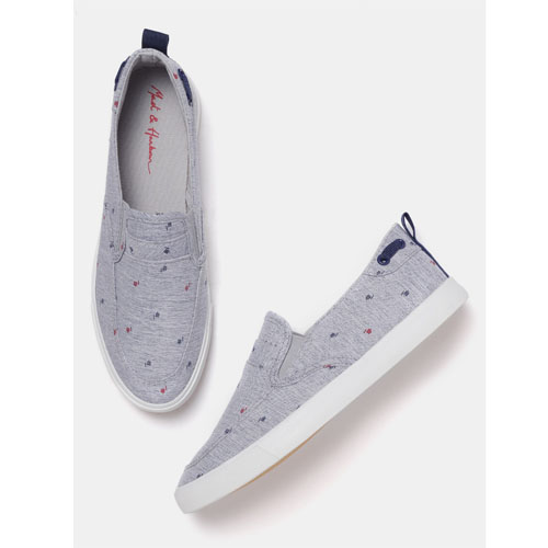  Mast & Harbour Men Printed Slip-On Sneakers