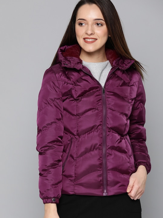 HERE&NOW Women Solid Puffer Jacket