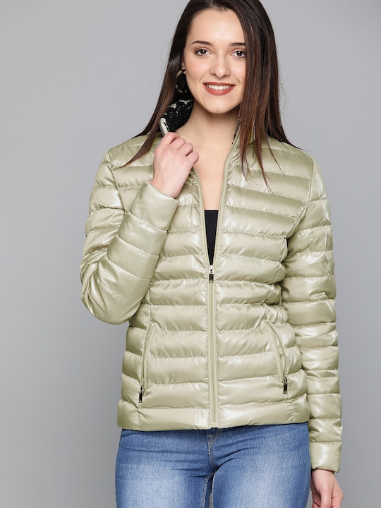 HERE&NOW Women Solid Puffer Jacket