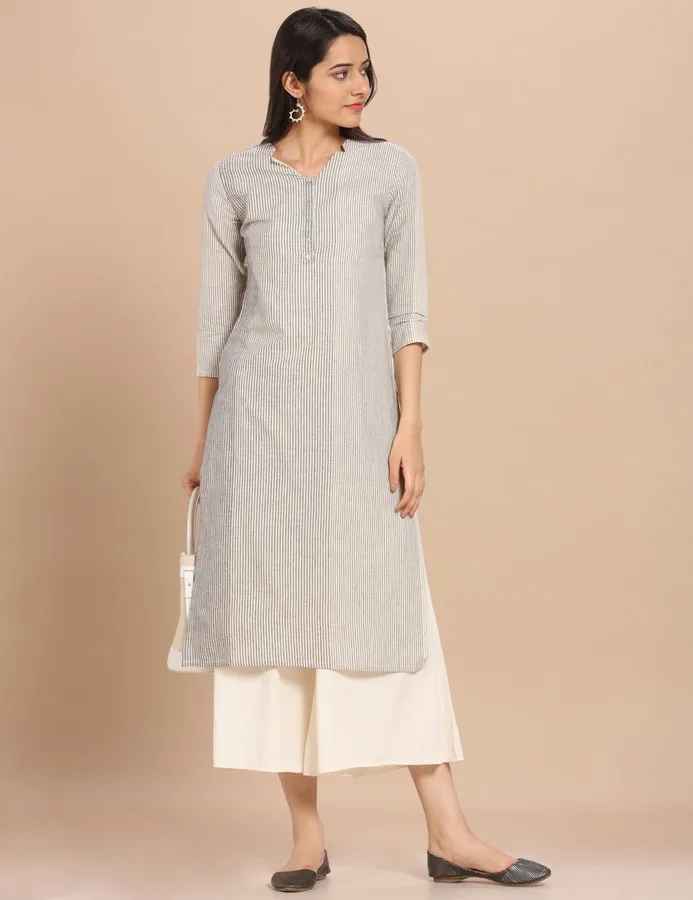 Imara Women V-Neck Printed Kurta