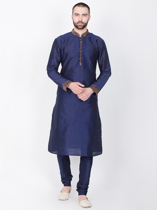 Sanwara Men Self Design Kurta with Churidar