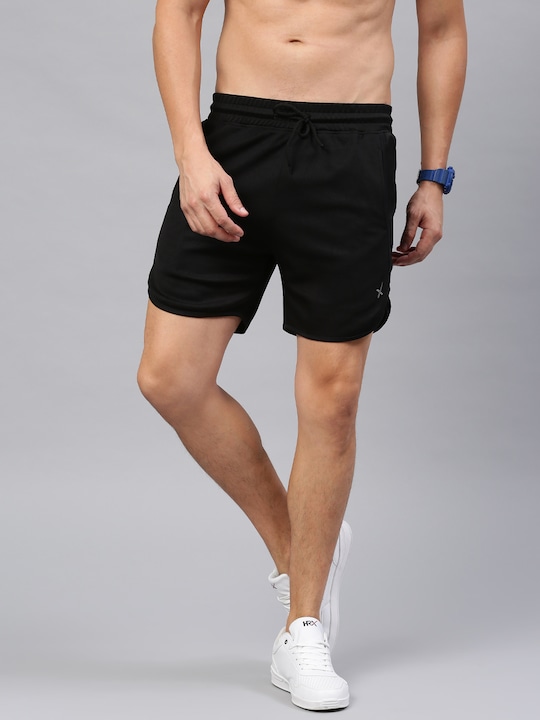 HRX Men Black Solid Sports RAPID-DRY Shorts