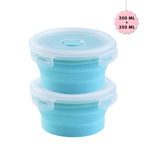 Kairos Silicone Collapsible Container Set Of 2 (Any Color)