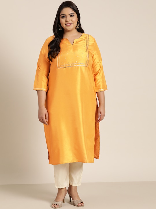 Sztori  Women Self Design Straight Kurta