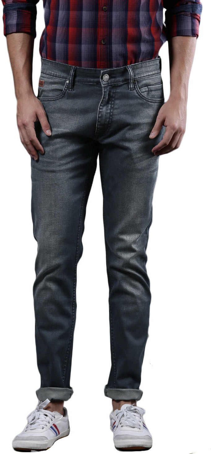 WROGN  Men Slim Mid Rise Grey Jeans