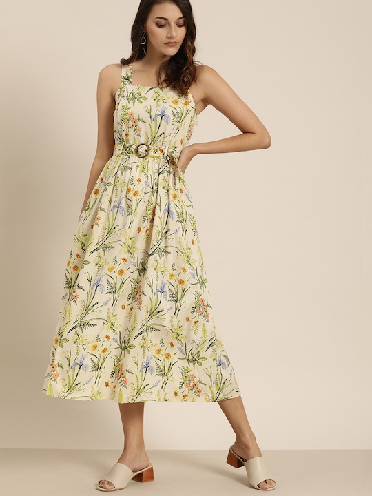 all about you Women Floral Printed A-Line Dress