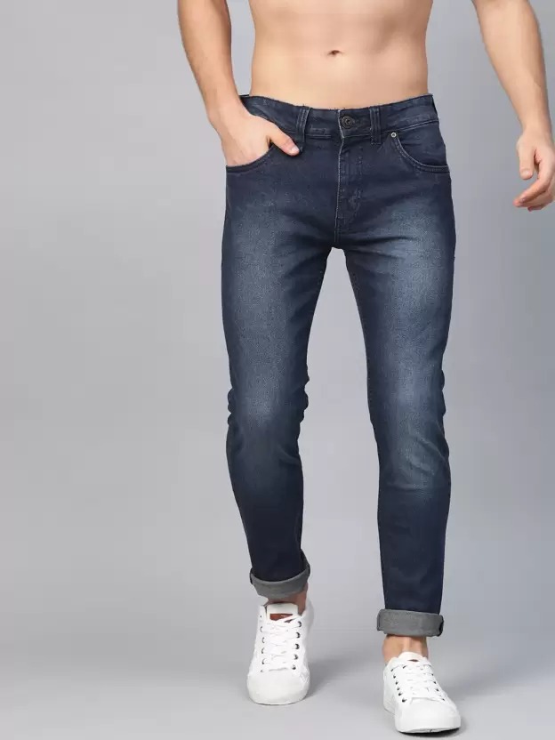 Roadster  Men Skinny Mid Rise Dark Blue Jeans