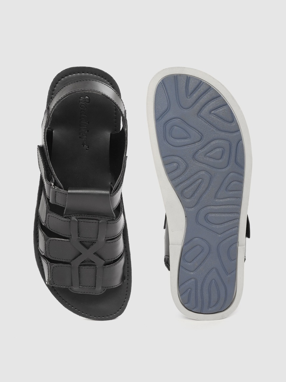 Buy Men Black Fisherman Sandals online | Looksgud.in