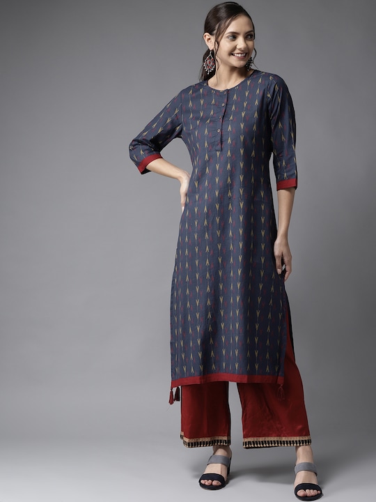 HERE&NOW Women Printed Straight Kurta