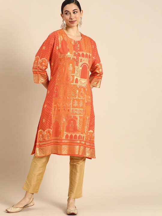  Anouk Women Ethnic Motifs Printed Kurta