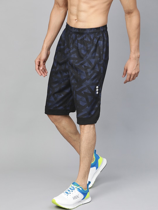 HRX Men Printed Rapid Dry Basketball Shorts